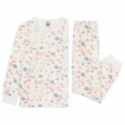 Enfant Petit Bateau Nuit, Sous-Vêtements|Pyjama Fleuri Coton Bio |