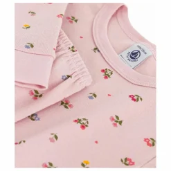 Enfant Petit Bateau Pyjama Fleuri Cœurs Coton Bio |