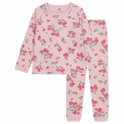 Enfant Petit Bateau Pyjama Léger Fleuri Coton Bio |
