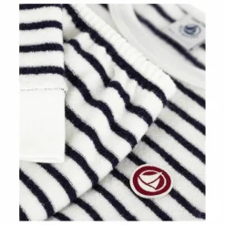 Enfant Petit Bateau Nuit, Sous-Vêtements|Nuit, Sous-Vêtements|Pyjama Marinière Eponge Modal |