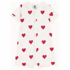 Petit Bateau Pyjamas, Sous-Vêtements|Pyjamas Et Bodies|Pyjama Mildor Cœurs |