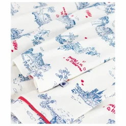 Online Petit Bateau Pyjama Mon Paris Coton Bio | Blanc