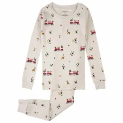 Enfant Petit Lem Nuit, Sous-Vêtements|Nuit, Sous-Vêtements|Pyjama Noël Coton Bio |