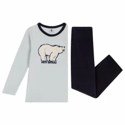 Petit Bateau Pyjama Ours Coton Bio | Bleu Discount