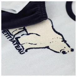 Petit Bateau Pyjama Ours Coton Bio | Bleu Discount