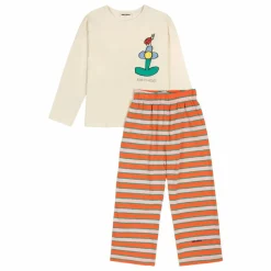 Enfant Bobo Choses Nuit, Sous-Vêtements|Nuit, Sous-Vêtements|Pyjama Rayé Fleur Coton Bio |