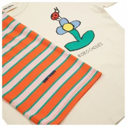 Enfant Bobo Choses Nuit, Sous-Vêtements|Nuit, Sous-Vêtements|Pyjama Rayé Fleur Coton Bio |