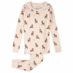 Petit Lem Pyjama Rennes Coton Bio | Rose pâle Sale