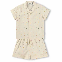 Best Molo Pyjama Short Lexi Cœurs Coton Bio | Ecru