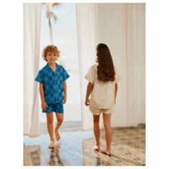 Best Molo Pyjama Short Lexi Cœurs Coton Bio | Ecru