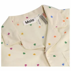Best Molo Pyjama Short Lexi Cœurs Coton Bio | Ecru