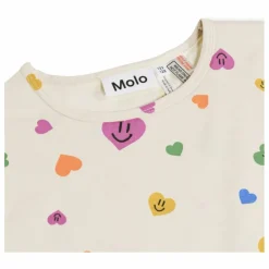 Molo Pyjama Short Luvis Cœurs Coton Bio | Ecru Outlet