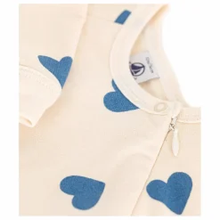 Petit Bateau Pyjamas Et Bodies|Pyjamas, Sous-Vêtements|Pyjama Zip Molleton Cœurs |