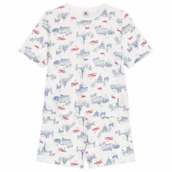 Femme Petit Bateau Pyjashort Broken Coton Bio |