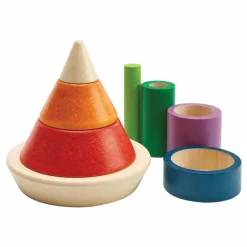 Sale Plan Toys Pyramide à empiler et à encastrer Multicolore