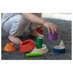 Sale Plan Toys Pyramide à empiler et à encastrer Multicolore