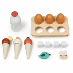 Tender Leaf Toys Réfrigérateur et ses accessoires en bois