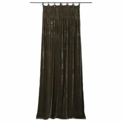 Le Monde Sauvage Rideaux|Rideaux|Rideau en velours de soie Istanbul kaki