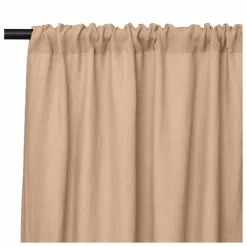 Communauté de biens Rideau fourreau ou à pincer en lin lavé | Vieux Rose Outlet