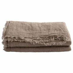 Maison de Vacances Rideaux|Rideaux|Rideau Vice Versa frangé en gaze de Lin lavé |