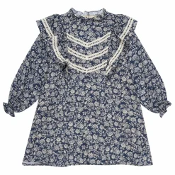 the new society Robe Adelaine Coton Responsable | Bleu marine Discount