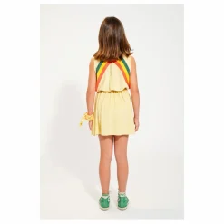 Piupiuchick Robe Ajouré Rayure Eponge Bio | Sable Hot