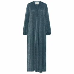 Momoni Robe Amede Métallisée | Gris argent Clearance