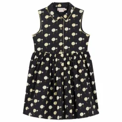 Bonpoint Robe Anne Coton Bio | Noir Sale