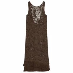 OAS Robe Astrea Ari Crochet | Marron