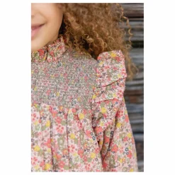 Bonton Robe Babouchka Fleurie | Rose Hot