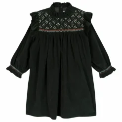 Online Bonton Robe Babouchka Velours Côtelé | Vert foncé