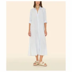 New Xirena Robe Boden Popeline de Coton | Bleu ciel