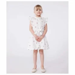 Enfant Petit Bateau Robes, Combinaisons|Robe Bory Popeline Coton Bio |