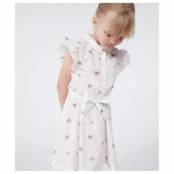 Enfant Petit Bateau Robes, Combinaisons|Robe Bory Popeline Coton Bio |