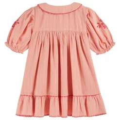 Emile et Ida Robe Brodée | Rose pêche New