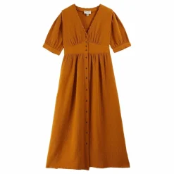 Online Emile et Ida Robe Bruna Gaze de Coton | Curcuma