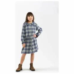 Matona Robe Carreaux Flanelle Tencel | Bleu Best