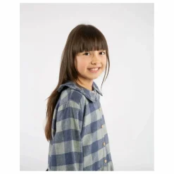 Matona Robe Carreaux Flanelle Tencel | Bleu Best