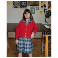 Matona Robe Carreaux Flanelle Tencel | Bleu Best