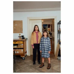 Matona Robe Carreaux Flanelle Tencel | Bleu Best