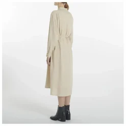 Femme Pomandère Robe Chemise Etamine Laine |