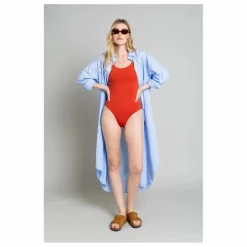 Best Smallable Woman Robe Chemise Melissa Rayée | Bleu Clair