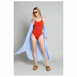 Best Smallable Woman Robe Chemise Melissa Rayée | Bleu Clair