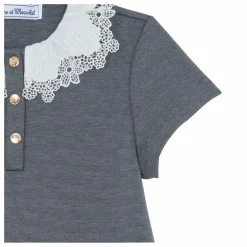 Discount Tartine et Chocolat Robe Col Claudine | Gris