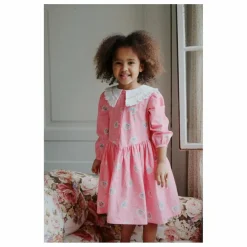 Konges Sløjd Robe Col Cœurs Coton Bio | Rose