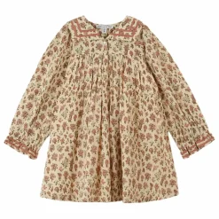 Best Emile et Ida Robe Col Marin Fleurie | Beige