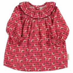 Outlet Piupiuchick Robe Col Volants Fleurs | Rose