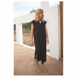 Discount Marlot Paris Robe Constance Coton Bio - Collection Femme | Noir