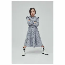 the new society Robe Coton Bio Museline Sarah | Bleu Online