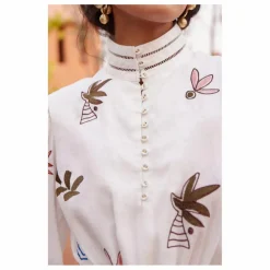 Femme Alémais Robes, Combinaisons|Robe Courte Mina Brodée |